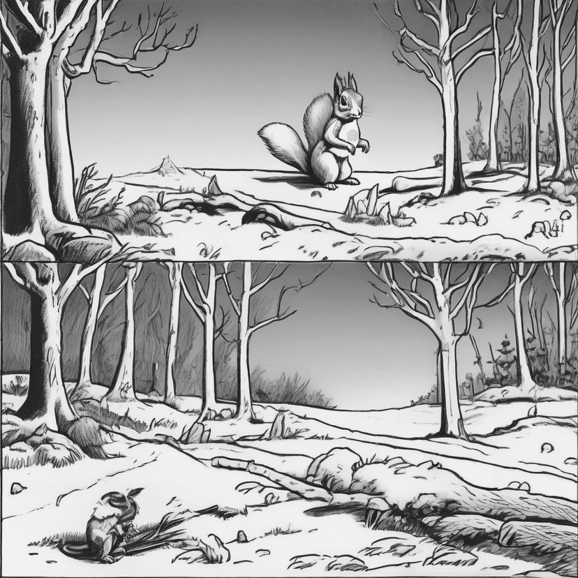 Squirrel's nut-burying stalled.
